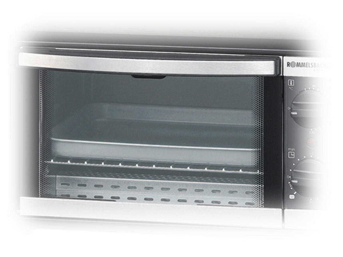 MINIBACKOFEN  - Schwarzchrom, Basics, Metall (39/23/27.5cm) - Rommelsbacher