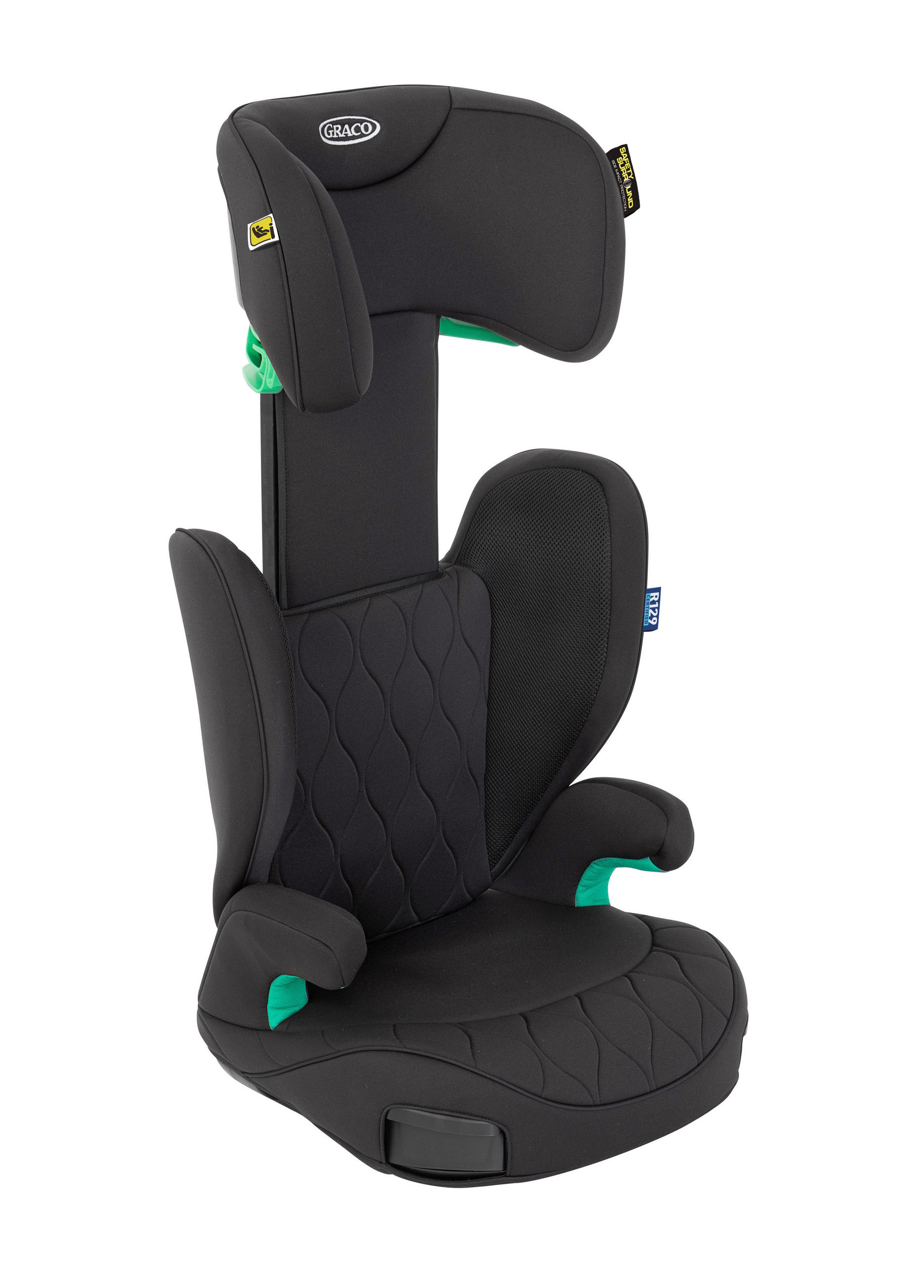 KINDERAUTOSITZ Affix R129  - Schwarz, Basics, Kunststoff/Textil (39/46,3/64,5-85,5cm) - Graco
