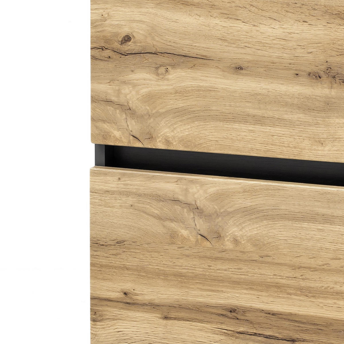 UNTERSCHRANK 40/79/35 cm   - Eichefarben/Silberfarben, KONVENTIONELL, Holzwerkstoff (40/79/35cm) - Held