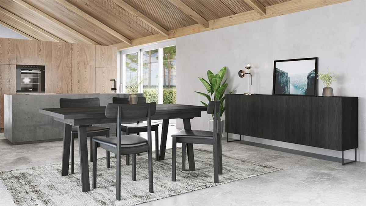 SIDEBOARD  211/68/43 cm 1 låda(or)  - wengefärgad, Design, trä (211/68/43cm) - Skovby