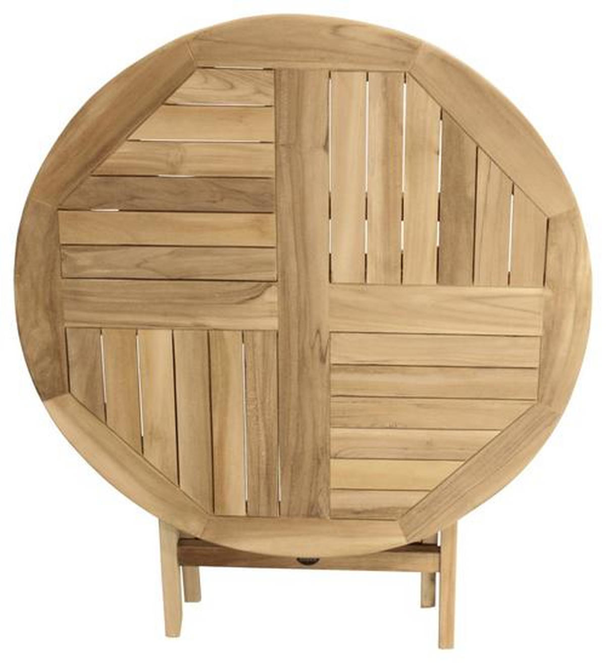 GARTENTISCH 90/90/74 cm Holz rund  - Naturfarben, KONVENTIONELL, Holz (90/90/74cm) - Zebra 