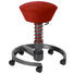 BÜROHOCKER Rot - Rot, Textil/Metall (58/45-66cm) - AERIS