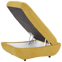 HOCKER in Textil Currygelb  - Currygelb/Schwarz, Modern, Kunststoff/Textil (107/75cm) - MID.YOU