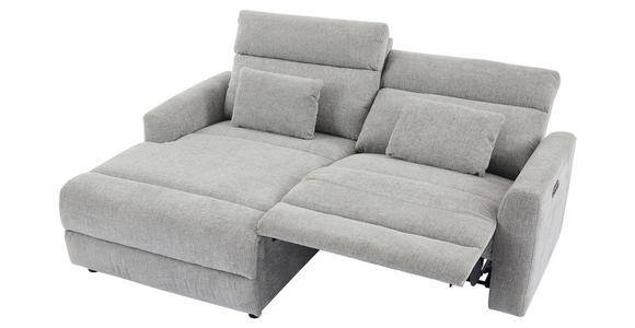 ECKSOFA  in Webstoff Grau  101/212 cm  - Schwarz/Grau, Design, Kunststoff/Textil (101/212cm) - Carryhome