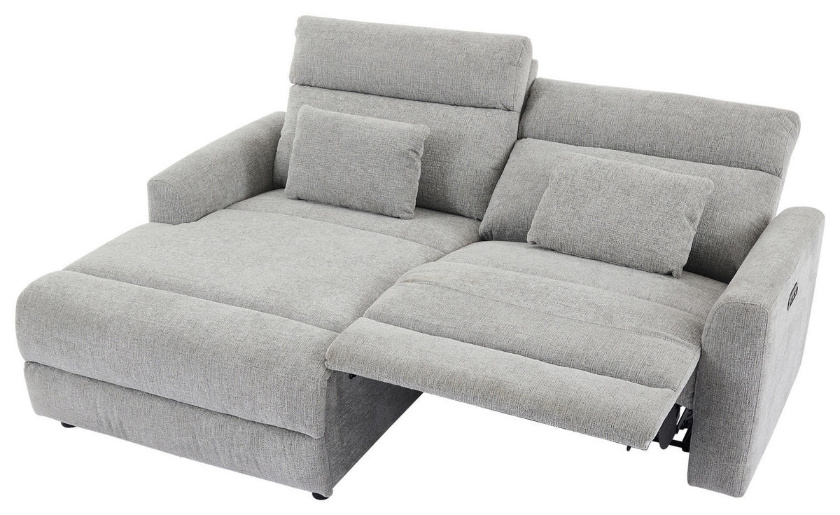 ECKSOFA Grau Webstoff  - Schwarz/Grau, Design, Kunststoff/Textil (212/101/97cm) - Carryhome