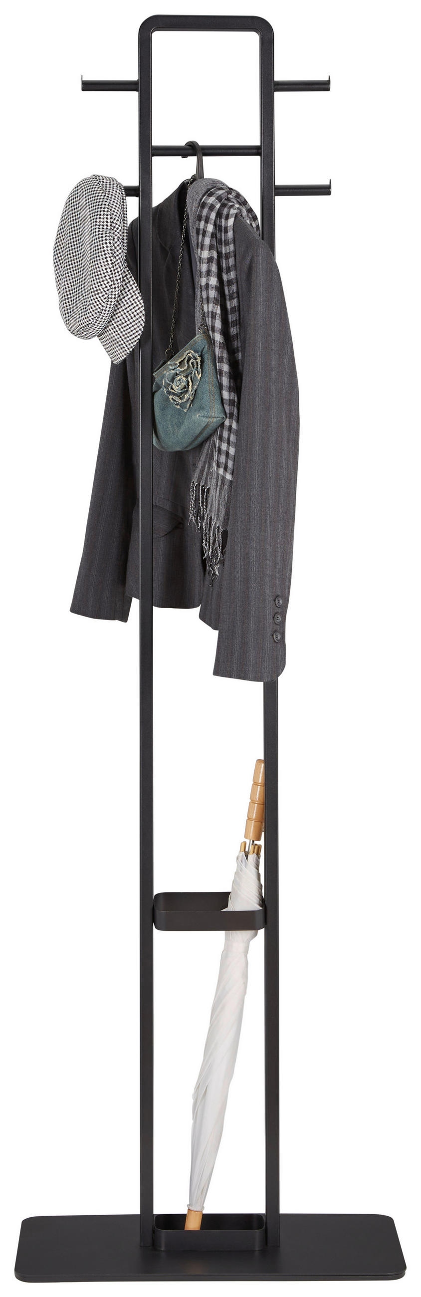 VJEŠALICA ZA GARD. SAMOSTOJEĆ crna    - crna, Trend (56/180/28cm) - Carryhome