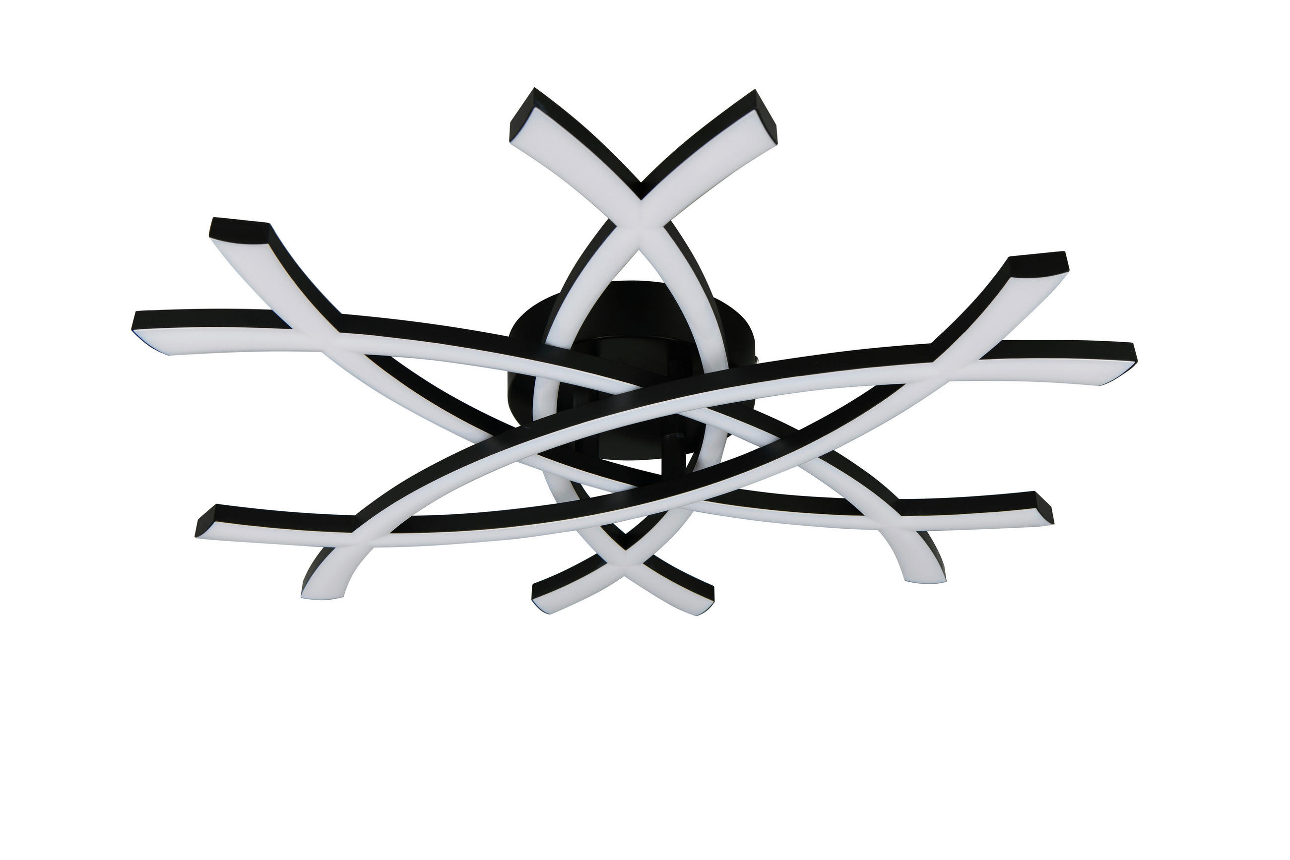 PLAFONIERĂ CU LED - negru, Basics, plastic (62/59/9cm)