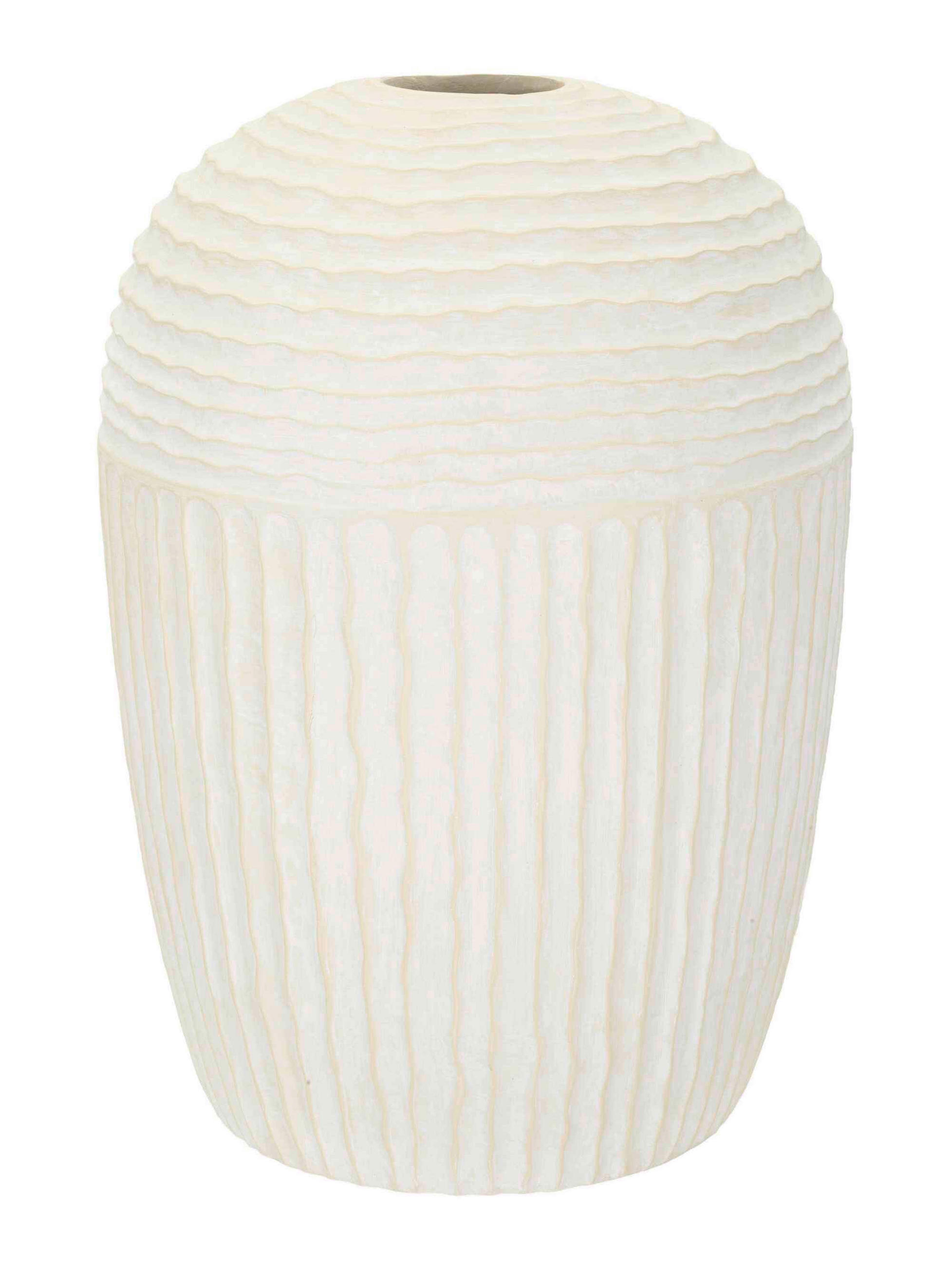 Vase Icicle Pot Creme B: 39 cm