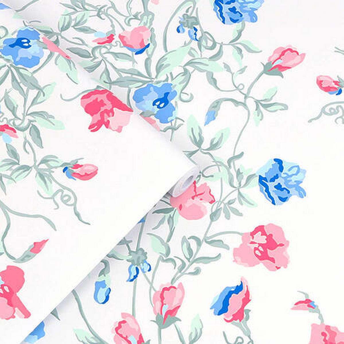 VLIESTAPETE  - Blau/Pink, Basics, Papier/Kunststoff (52/1005cm) - Xora