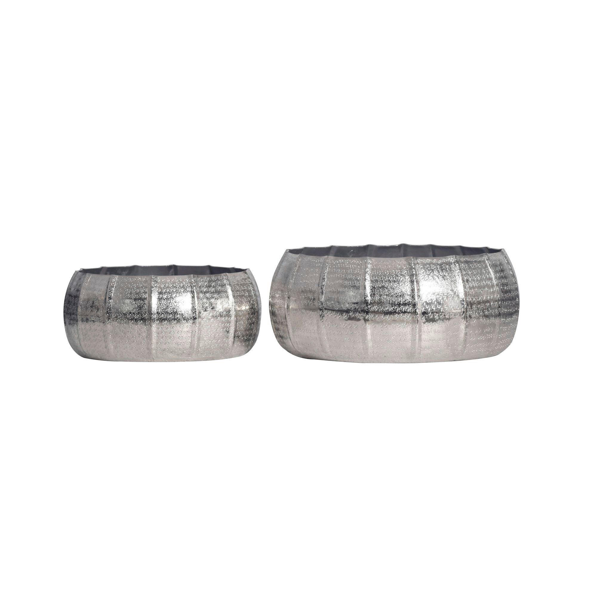 DEKOVASE  - Silberfarben, Design, Metall (39/17/39cm) - Livetastic