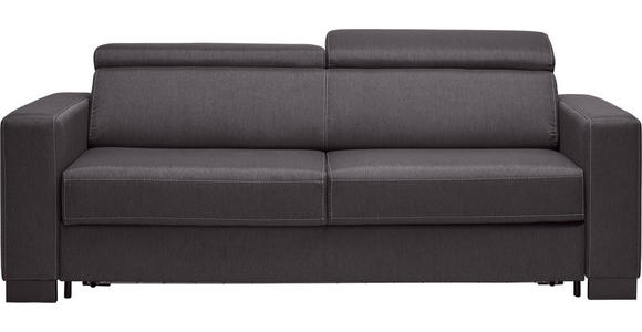 SCHLAFSOFA Webstoff Dunkelgrau - Wengefarben/Dunkelgrau, Design, Holz/Textil (222/83/104cm) - Novel