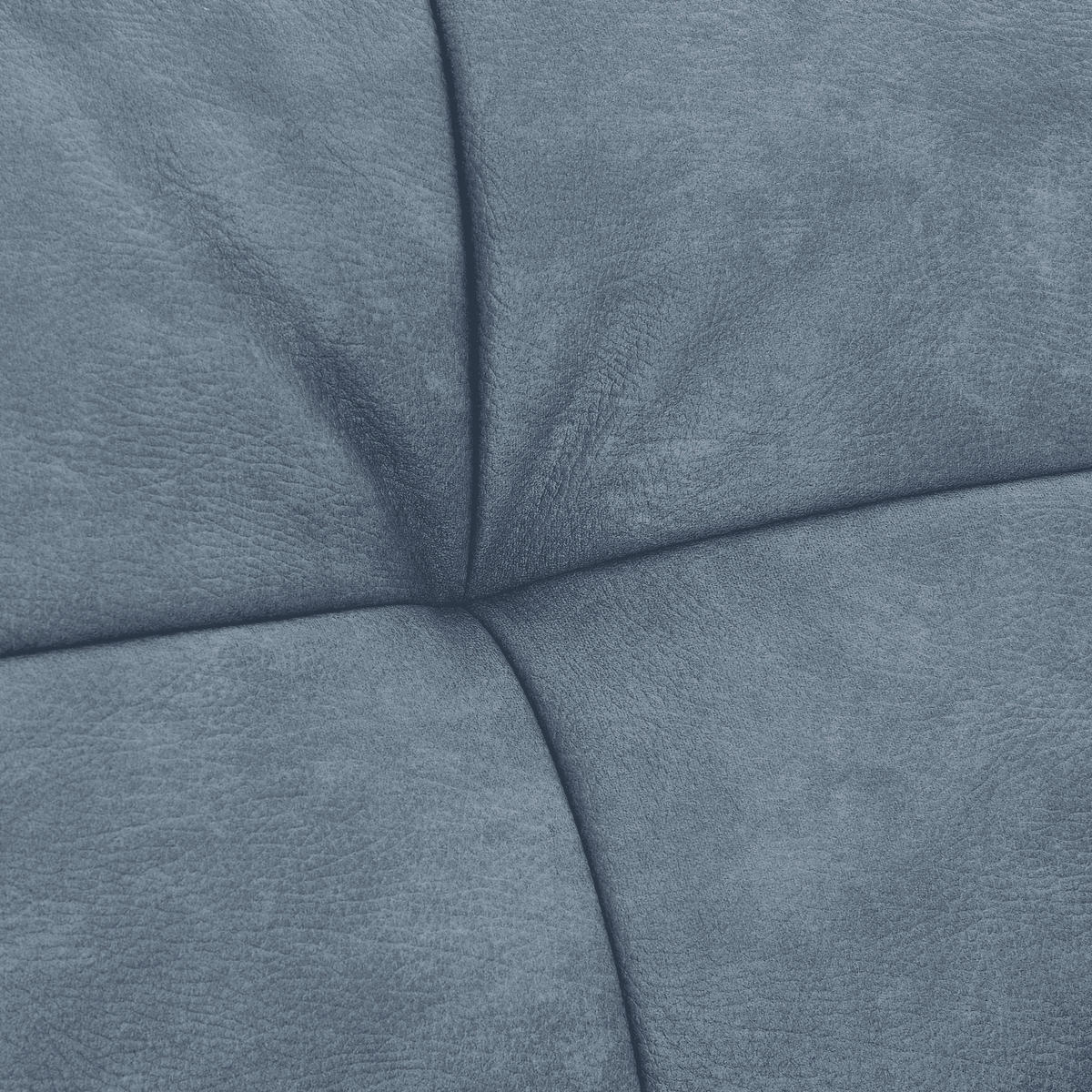 ECKSOFA in Lederlook Blaugrau  - Blaugrau, Trend, Textil (210/315cm) - Livetastic