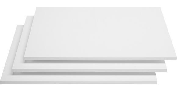 EINLEGEBODENSET 3-teilig Weiß  - Weiß, Design, Holzwerkstoff (72,5/1,8/51,8cm) - Hom`in