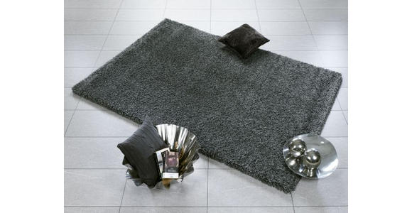 HOCHFLORTEPPICH 80/150 cm Fantasy Shaggy Dunkelgrau - Dunkelgrau, KONVENTIONELL, Textil (80/150cm) - Novel