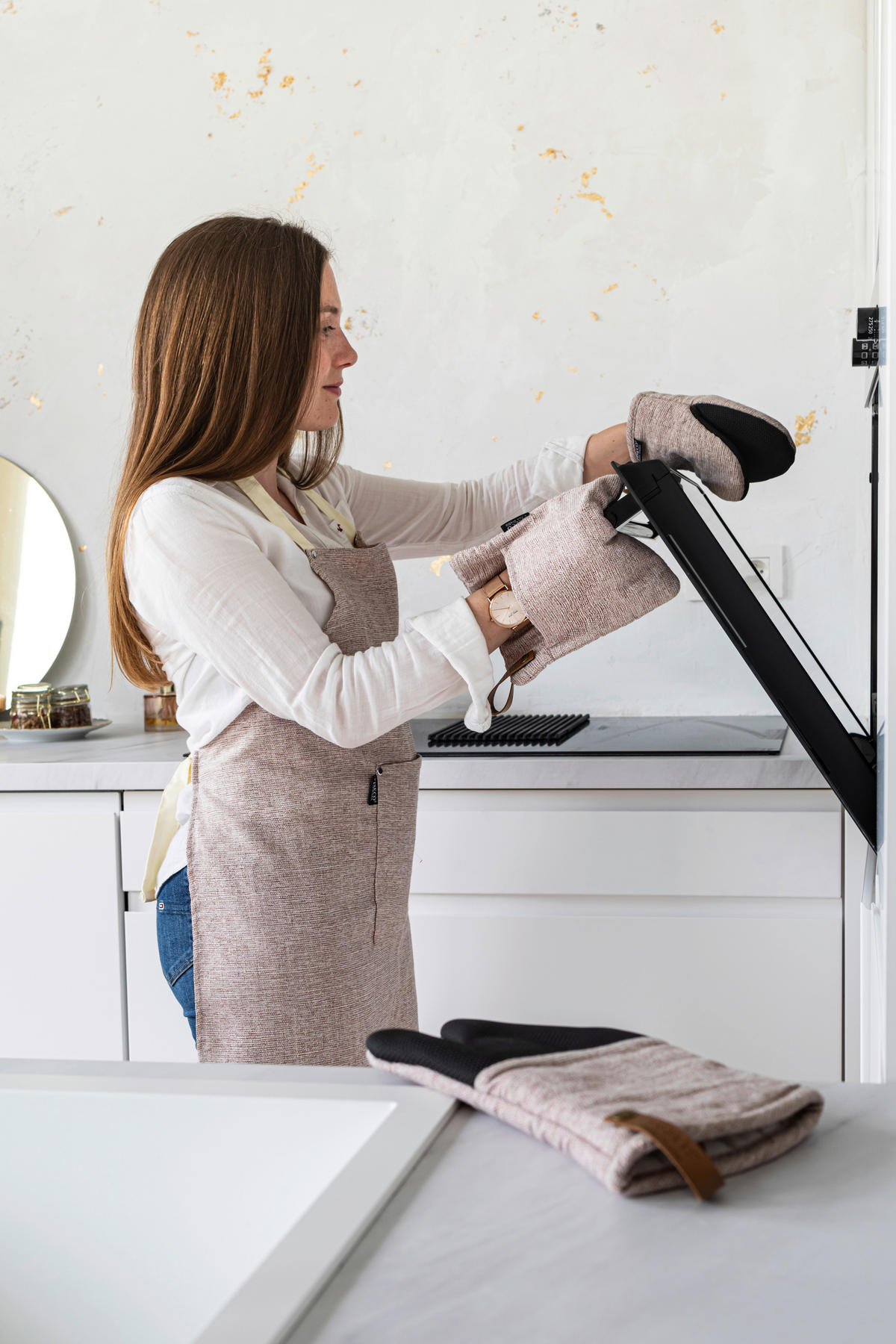 PREGAČA terakota  HERCULES  - terakota, Konvencionalno, tekstil (68/85cm)