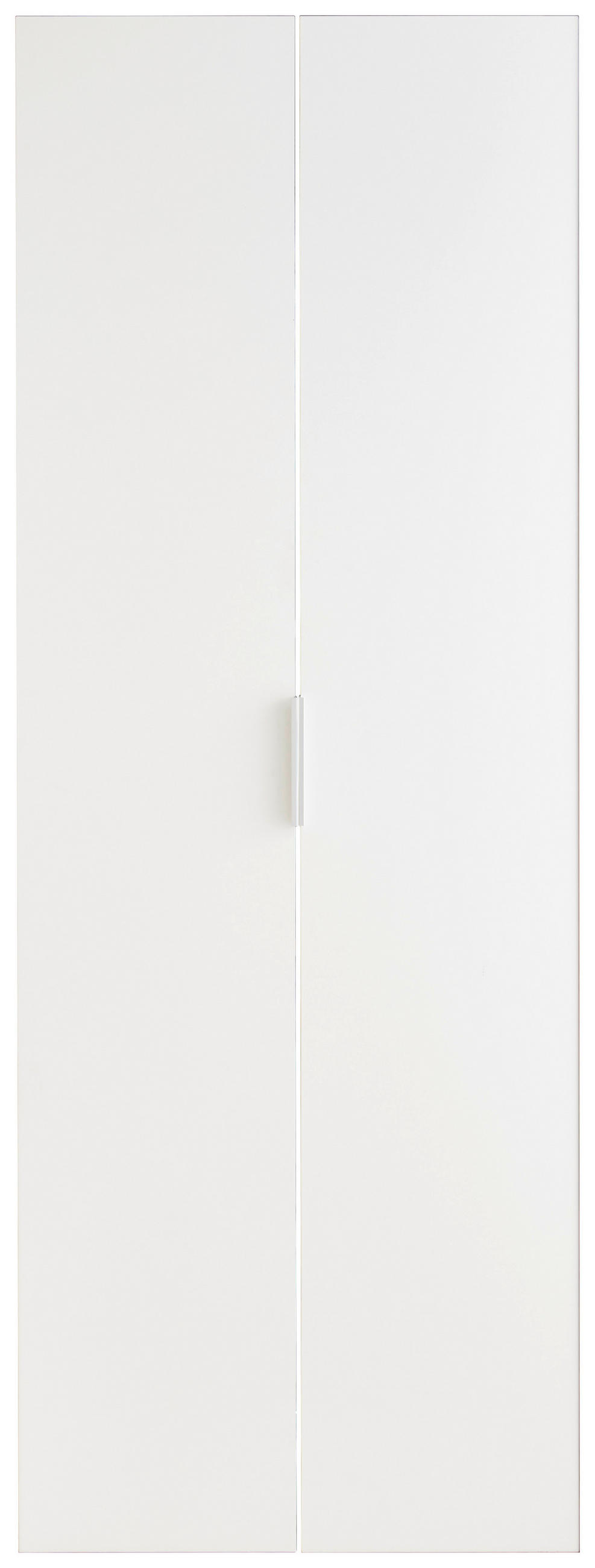 SADA DVEŘÍ - bílá/barvy stříbra, Basics, kompozitní dřevo/plast (34,5/192/1,6cm) - Xora