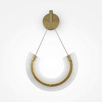 WANDLEUCHTE Pendant   - Transparent/Goldfarben, Trend, Glas/Metall (133,1/32/16cm) - MAYTONI