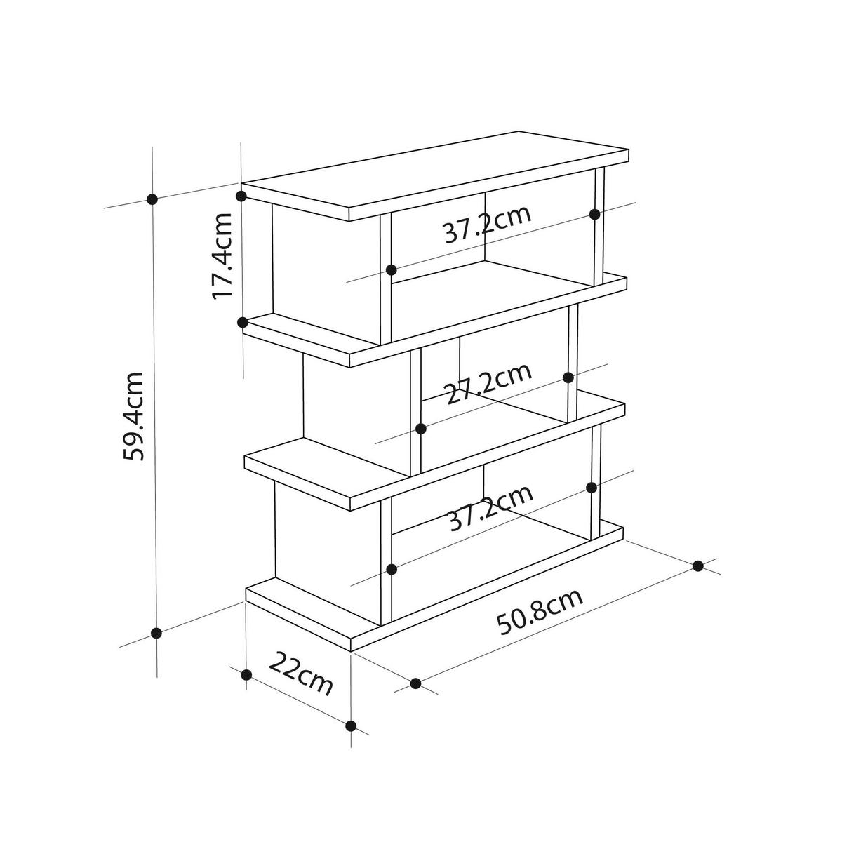 BEISTELLTISCH in Holzwerkstoff 54/22/60 cm  - Eichefarben, Design, Holzwerkstoff (54/22/60cm) - Livetastic