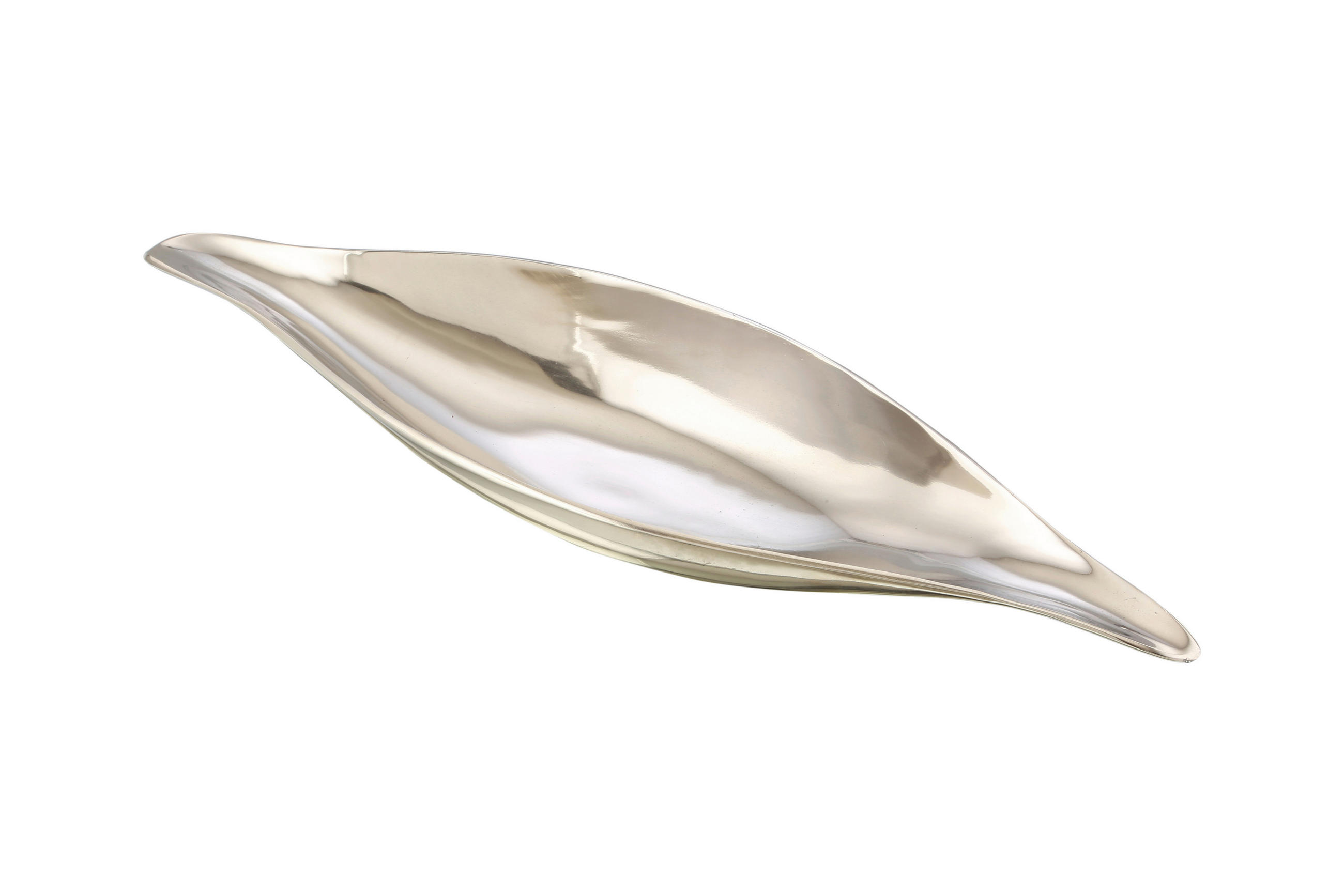 DEKORSKÅL    - nickelfärgad, Basics, metall (50/13/6cm) - Ambia Home