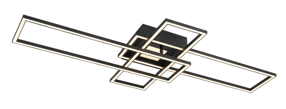 Plafonieră Cu Led 50 W    98/51/9 cm  - alb/negru, Trend, plastic/metal (98/51/9cm) - Novel