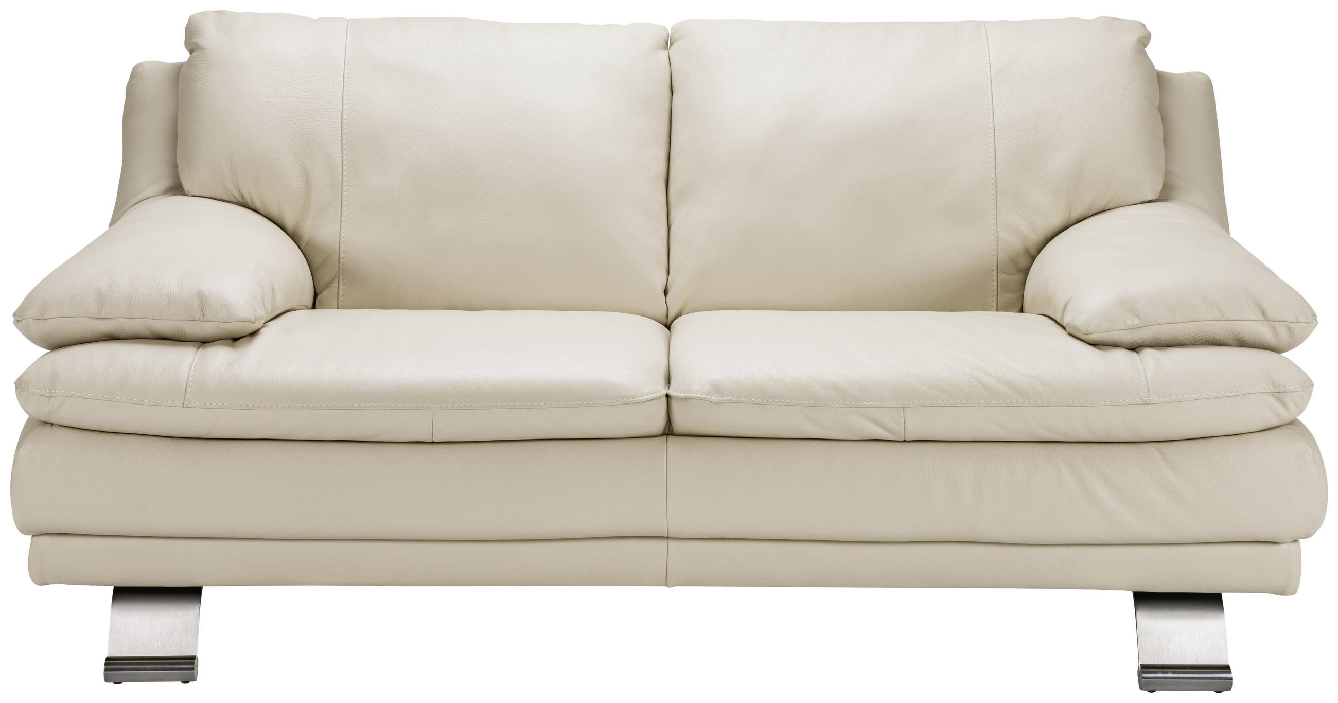 DVOSED 179/87/94 cm , crvena  - boja aluminijuma/crvena, Dizajnerski, koža/metal (179/87/94cm) - Celina Home