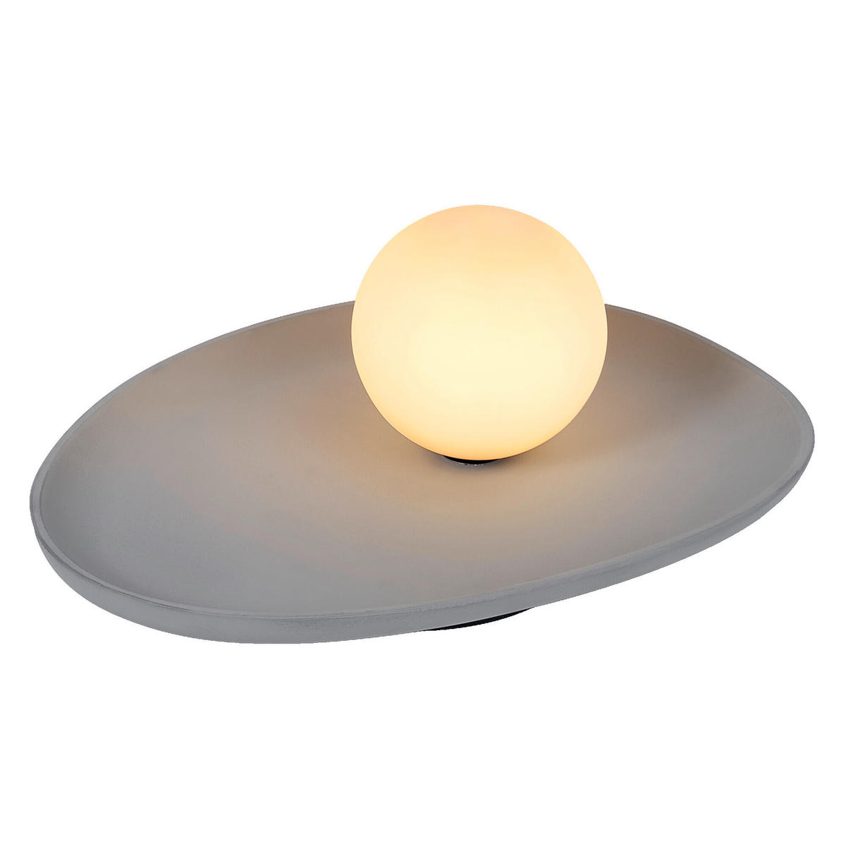 TISCHLEUCHTE 32,5/24/13,5 cm   - Grau, Natur, Glas/Stein (32,5/24/13,5cm) - Ledvance