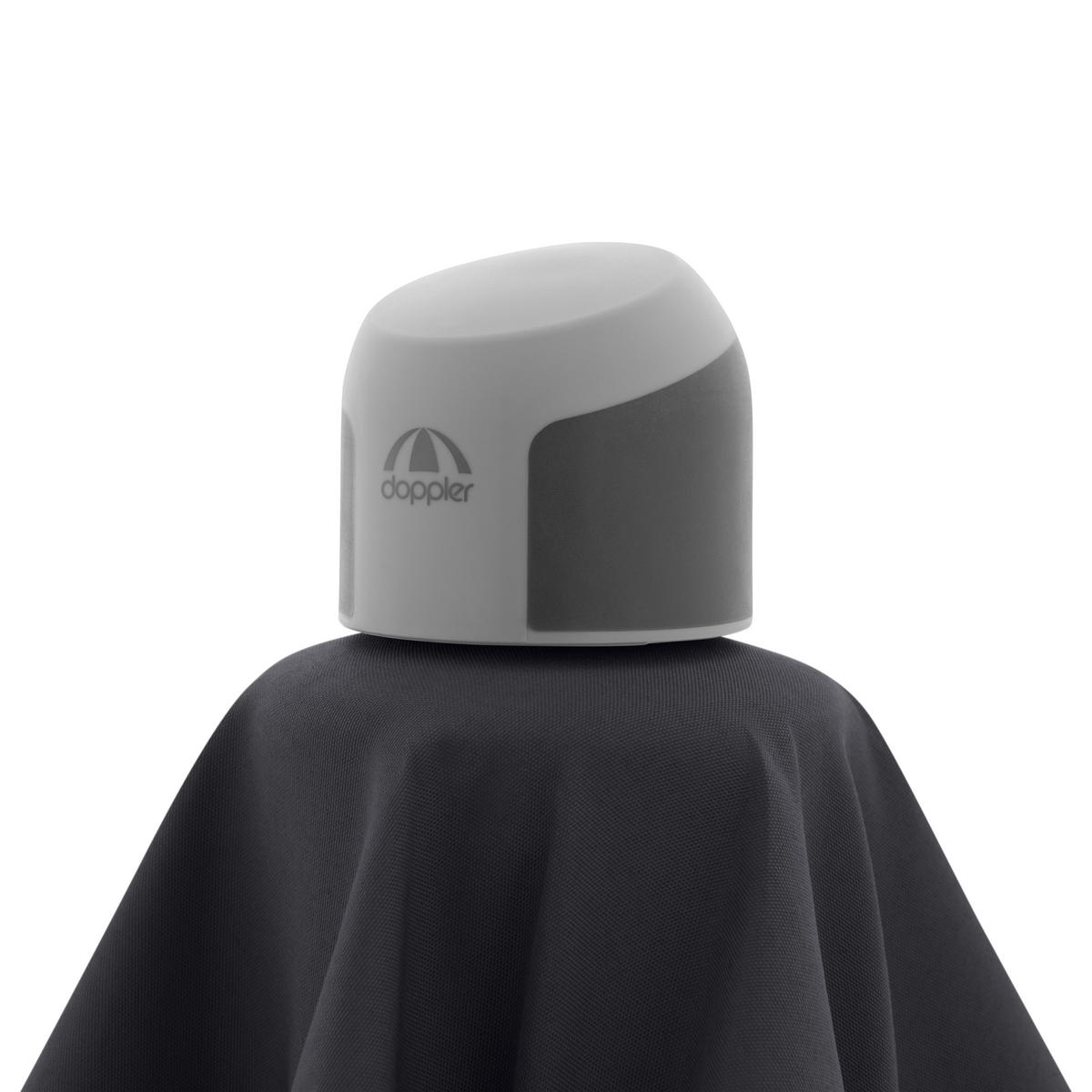 SONNENSCHIRM  200/250 cm  - Anthrazit/Silberfarben, Konventionell, Textil/Metall (200/250cm) - Doppler