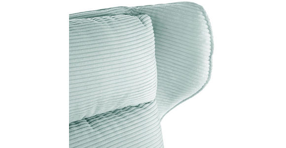 OHRENSESSEL Cord Mintgrün  - Schwarz/Mintgrün, Design, Textil/Metall (83/106/89cm) - Landscape