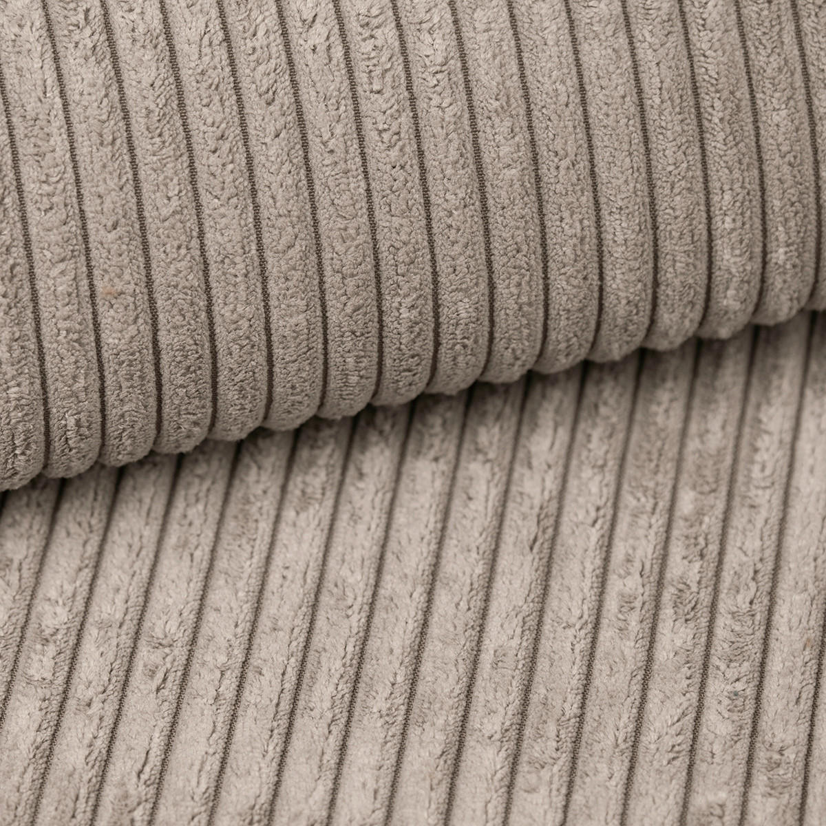 ECKSOFA in Cord Beige  - Beige, Design, Textil (250/151cm) - MID.YOU