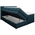 BOXSPRINGBETT 160/200 cm in Dunkelblau - Wengefarben/Dunkelblau, KONVENTIONELL, Holz/Textil (160/200cm) - Carryhome