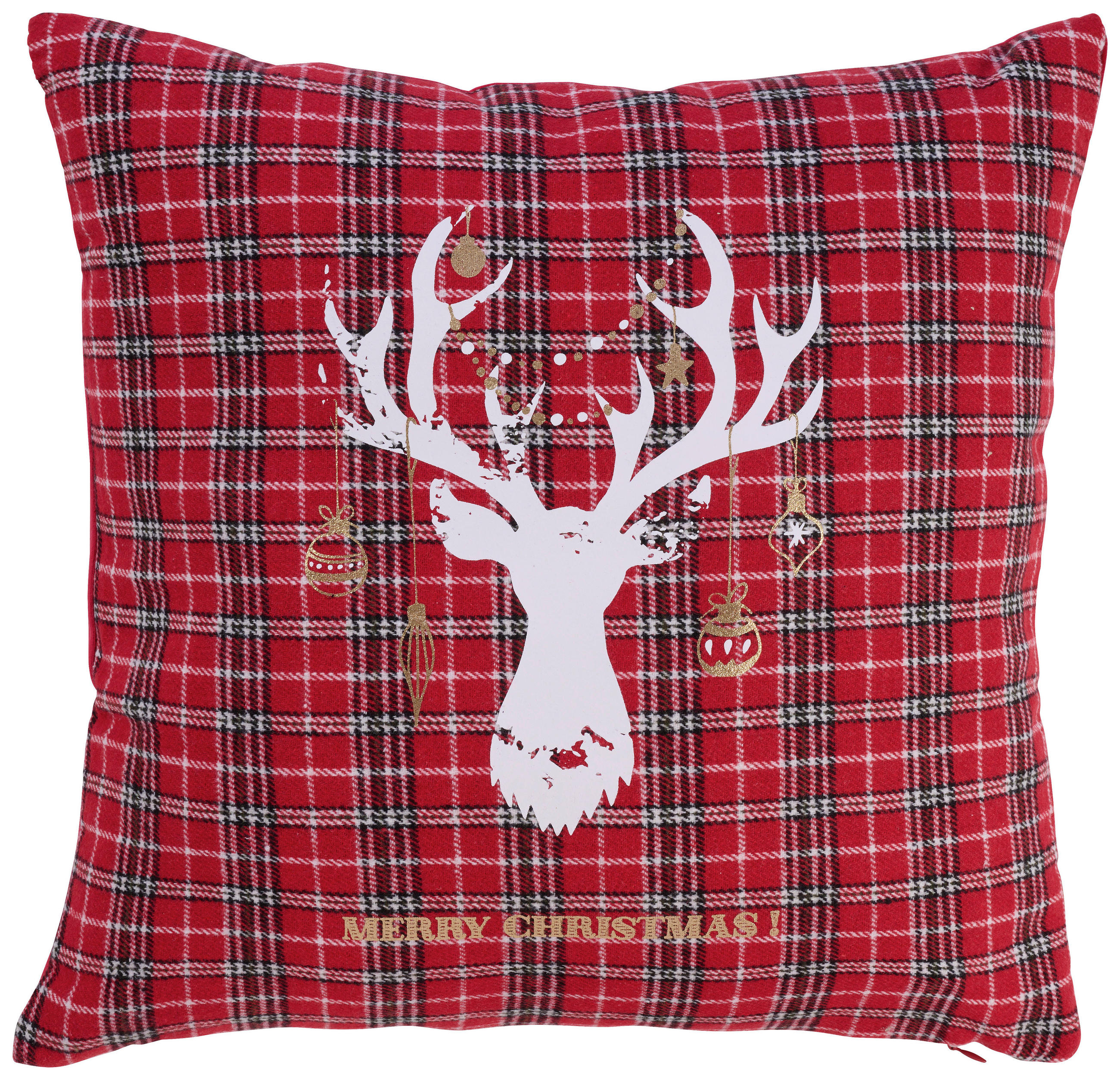 ZIERKISSEN  45/45 cm   - Rot, Basics, Textil (45/45cm) - X-Mas