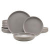 TAFELSERVICE Grau Uno 12-teilig  - Grau, KONVENTIONELL, Keramik - Creatable
