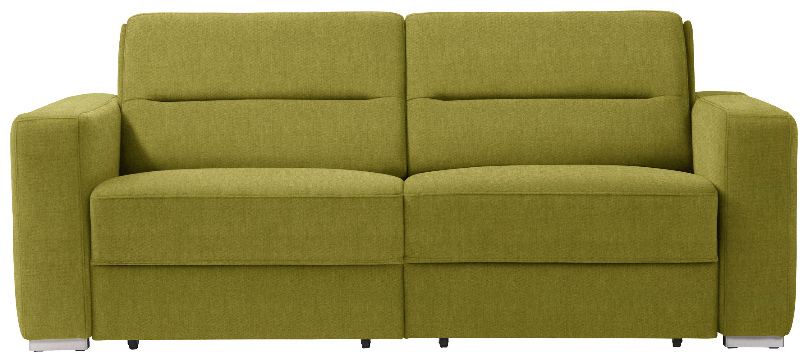 SCHLAFSOFA in Textil Grün  - Grün, Konventionell, Textil/Metall (202/86/92cm) - Sedda