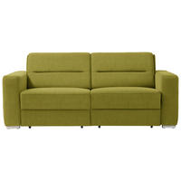 SCHLAFSOFA in Textil Grün  - Grün, Konventionell, Textil/Metall (202/86/92cm) - Sedda