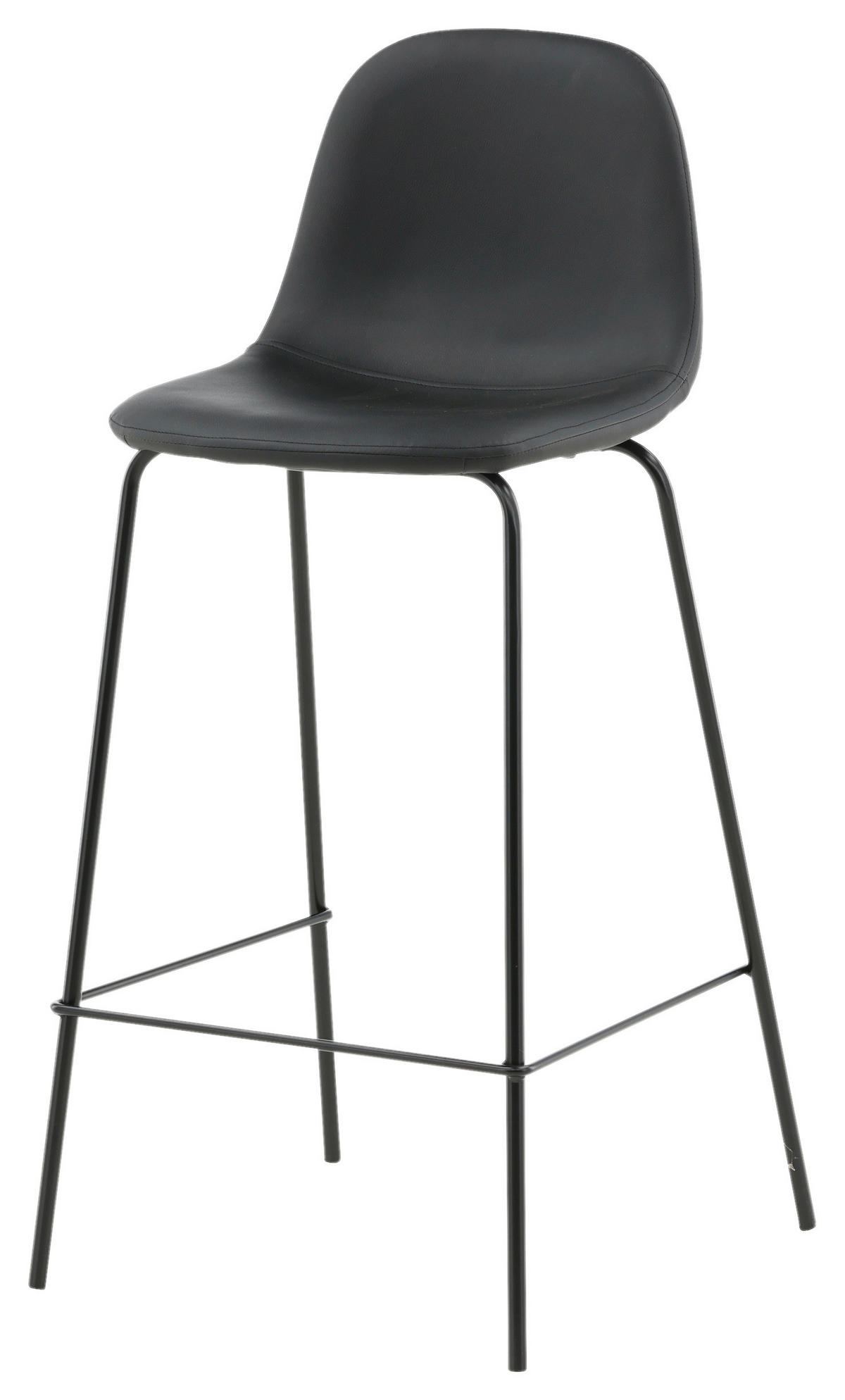 BARPALL SET i svart  - svart, Design, metall/textil (41,5/105/43cm) - Livetastic