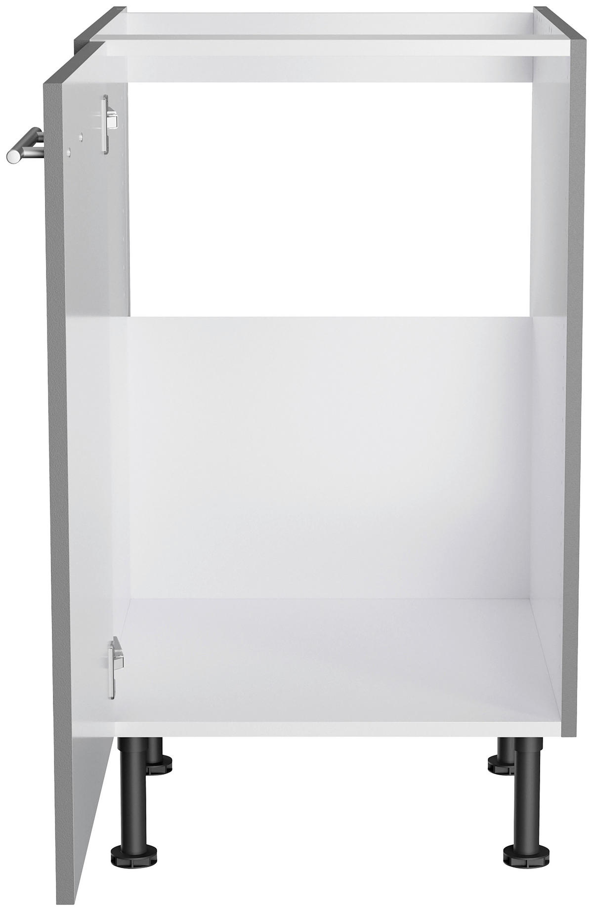 ECKKÜCHE 270/200 cm  in Grau  - Edelstahlfarben/Anthrazit, Basics, Holzwerkstoff/Metall (270/200cm) - Optifit