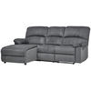 ECKSOFA  in Webstoff Grau  159/216 cm  - Schwarz/Grau, Basics, Kunststoff/Textil (159/216cm) - P & B