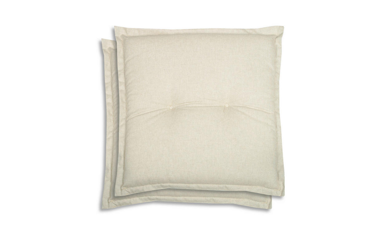 GARTENSITZKISSENSET in Beige  - Beige, Basics, Textil (50/7/50cm)