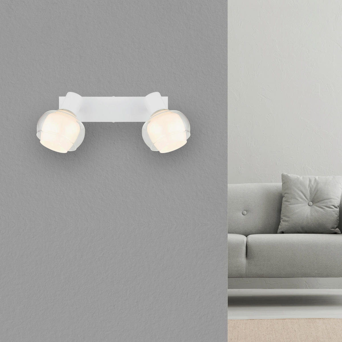 STRAHLER - Klar/Chromfarben, Design, Glas/Metall (26/10,5/13,5cm) - Globo