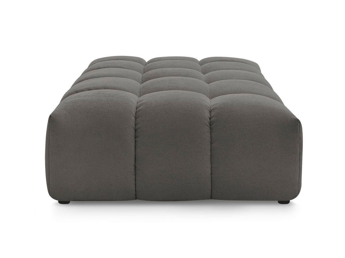 HOCKER EVEREST Struktur Dunkelgrau  - Dunkelgrau/Schwarz, MODERN, Kunststoff/Textil (166/100/40cm)