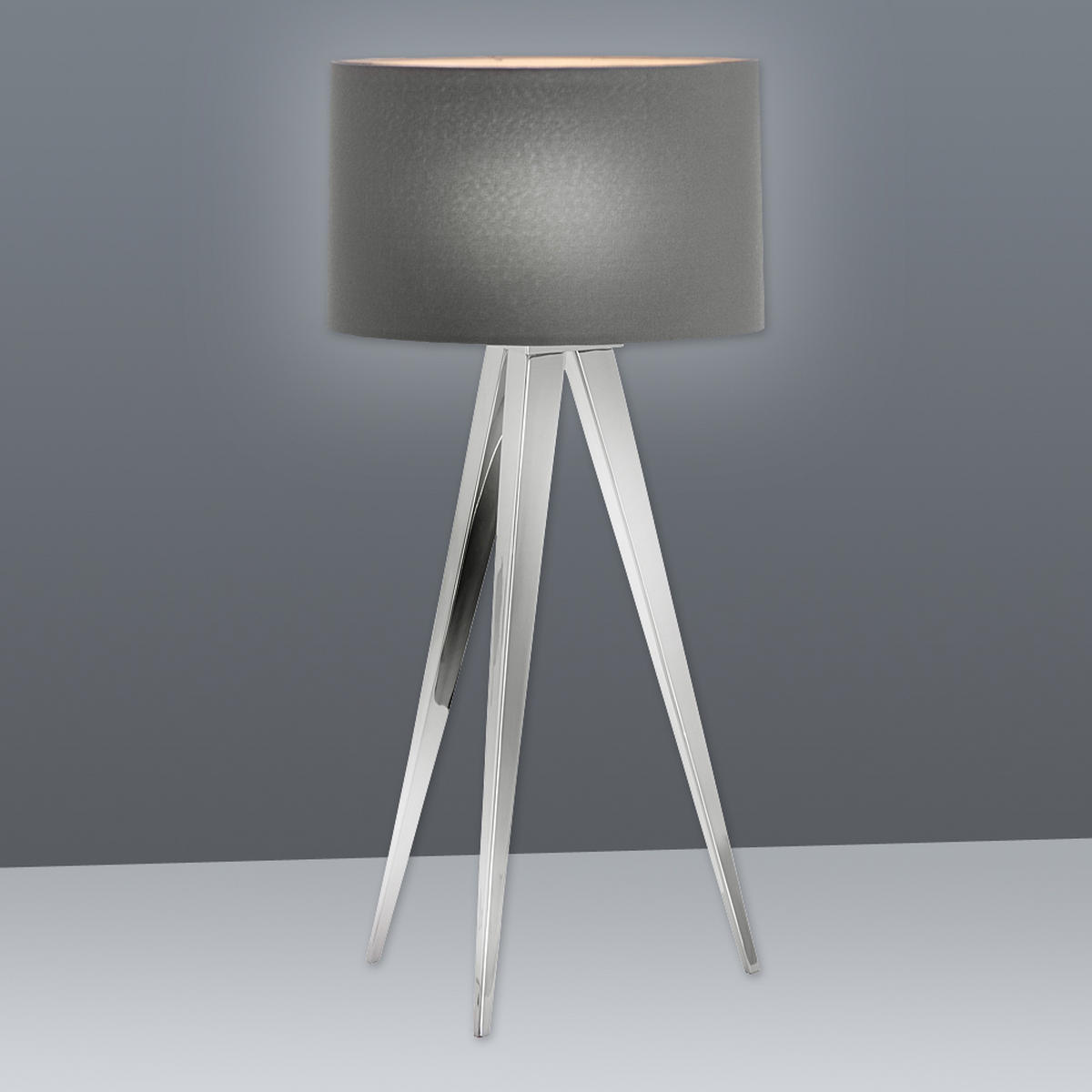 TISCHLEUCHTE 28/18 cm   - Chromfarben, Basics, Kunststoff/Metall (28/18cm) - Näve