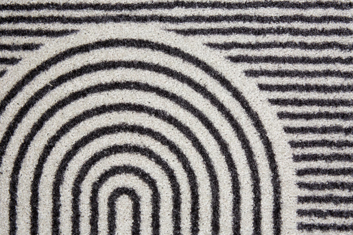 FUßMATTE  67/100 cm  Creme, Schwarz  - Creme/Schwarz, Design, Textil (67/100cm) - Schöner Wohnen