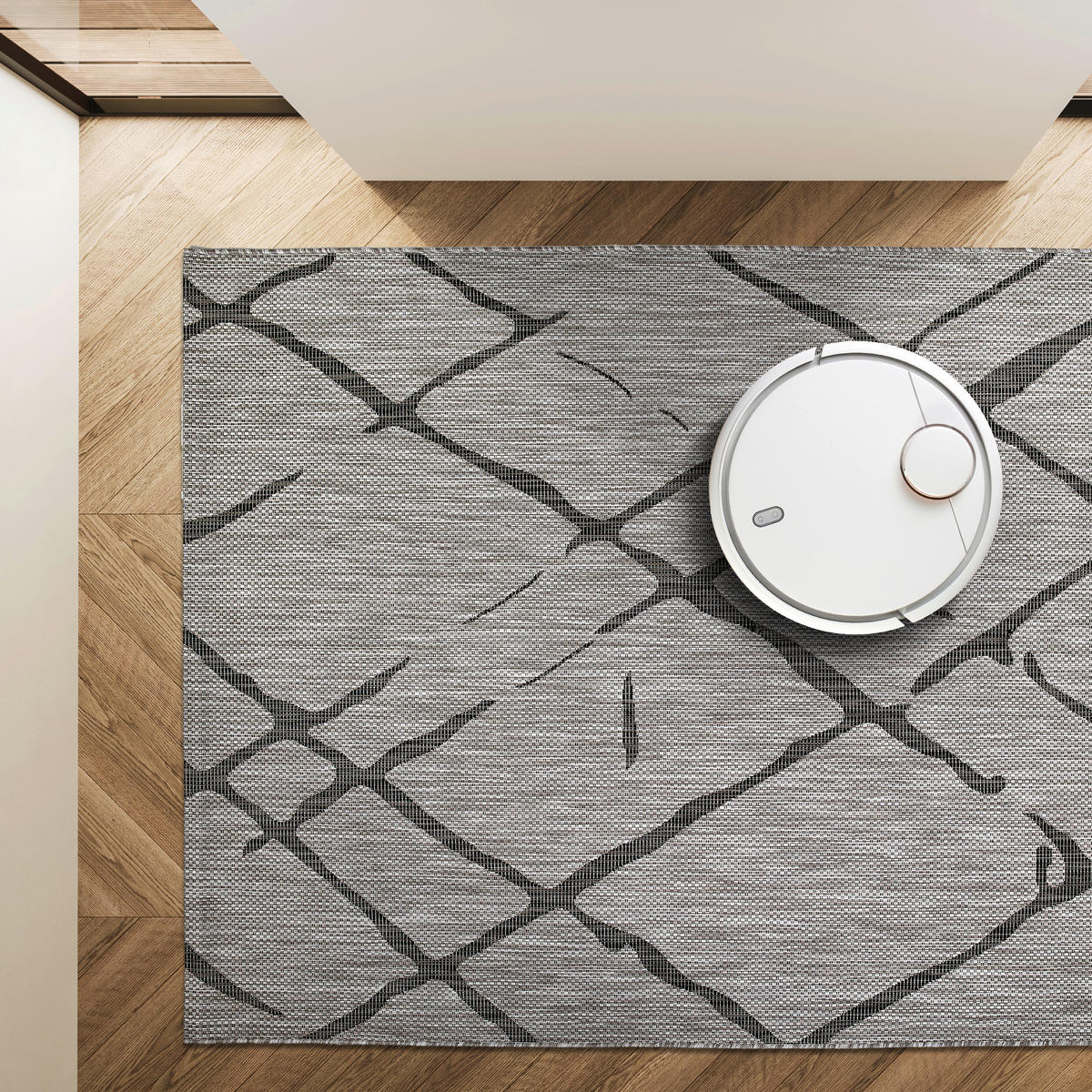 WEBTEPPICH 120/170 cm Sydney Grau rechteckig  - Grau, Basics, Kunststoff (120/170cm) - Novel