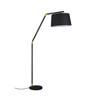 STOJEČA SVETILKA  TRACY 40/175/105 cm            - zlate barve/črna, Basics, kovina/tekstil (40/175/105cm)