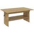COUCHTISCH 110-140/65/51,5-61,5 cm rechteckig Eichefarben  - Eichefarben, KONVENTIONELL, Holzwerkstoff (110-140/65/51,5-61,5cm) - Xora