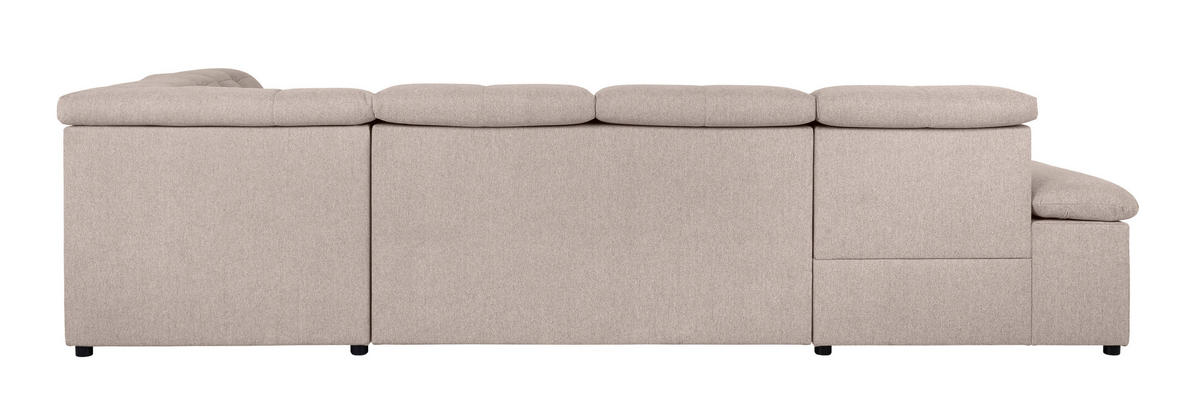 WOHNLANDSCHAFT in Beige  - Beige/Grau, Design, Textil/Metall (173/328/215cm) - MID.YOU
