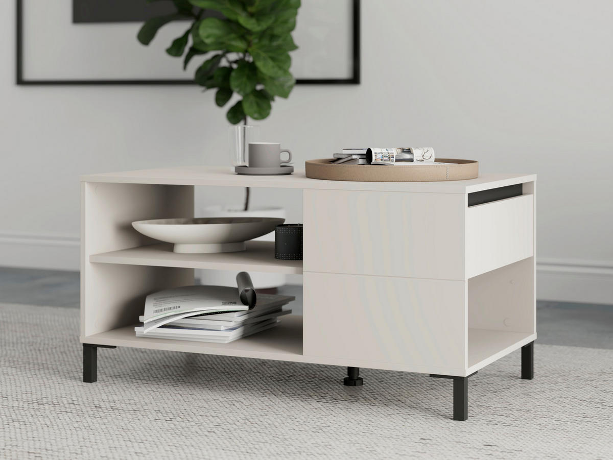 KLUB STOLIĆ crna, kašmir  drvni materijal  - kašmir/crna, Moderno, drvni materijal/plastika (101/54,5cm)