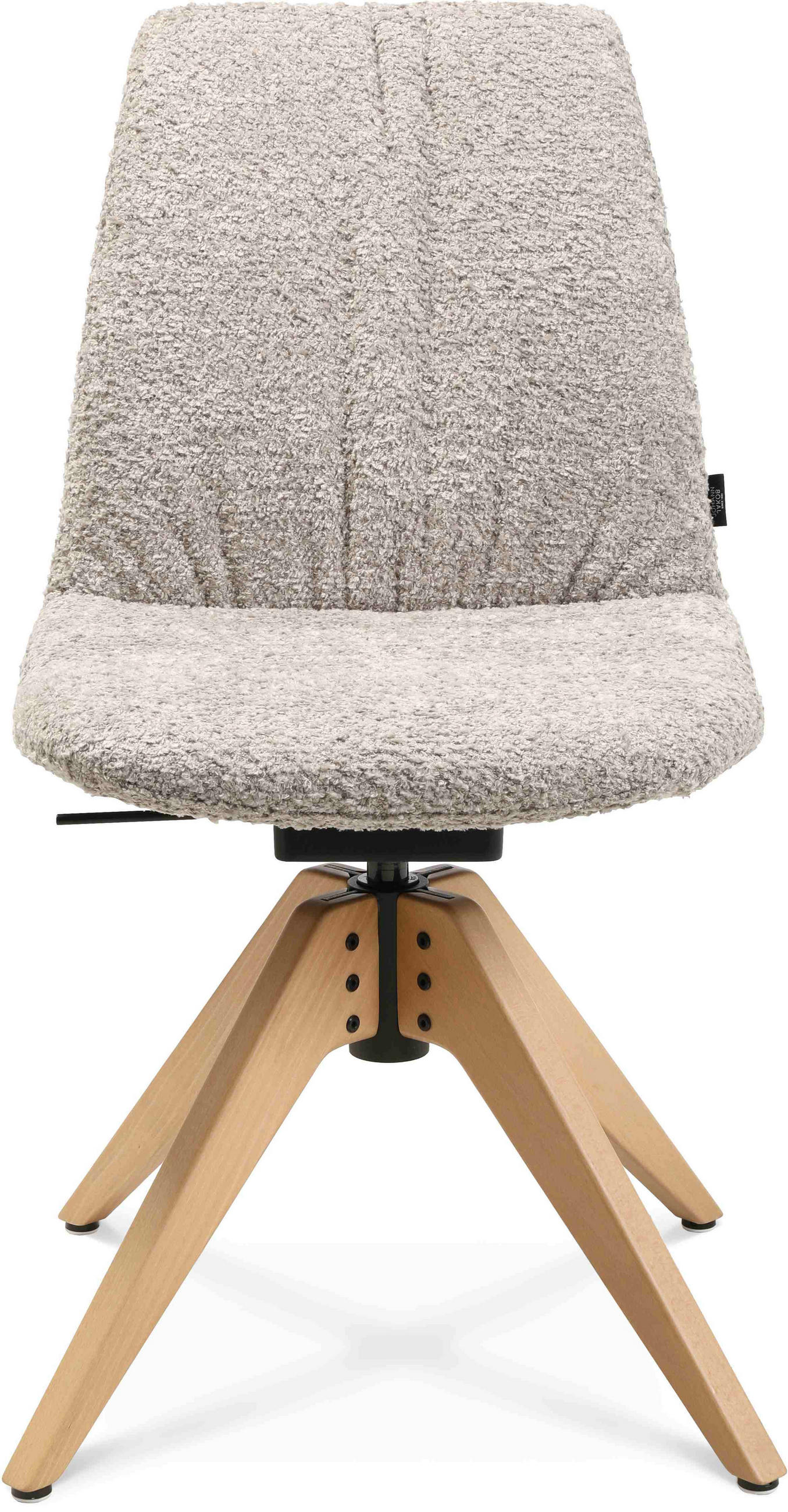 STUHL - Greige/Eichefarben, Design, Holz/Textil (46/82,5-85,25/55cm) - Johann Jakob