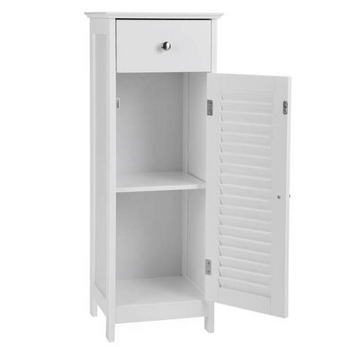 KOMODA, bílá, 32/87/30 cm - bílá, Trend, kov/kompozitní dřevo (32/87/30cm) - Boxxx