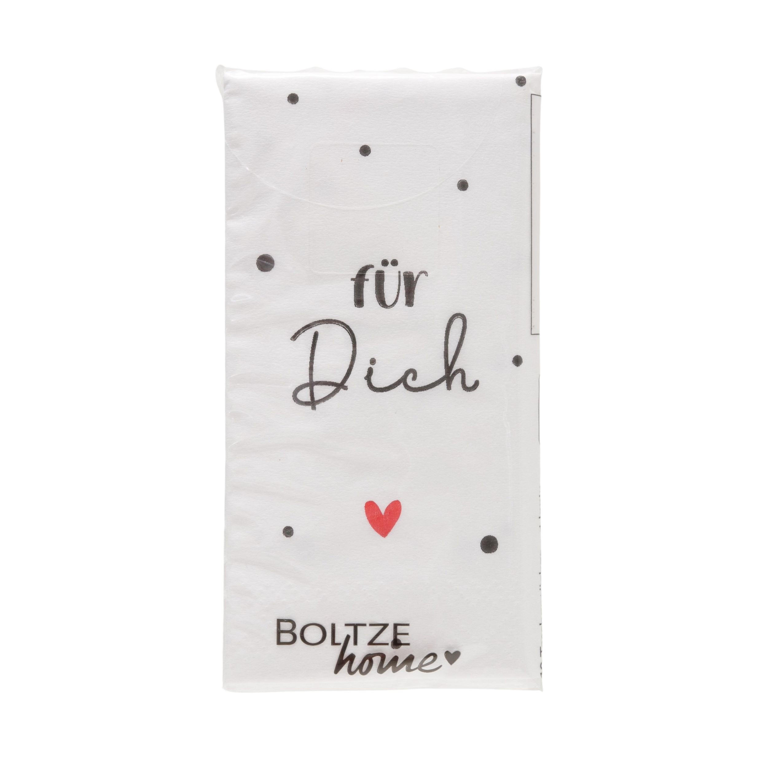 TASCHENTUCH  - Rot/Schwarz, Basics, Papier (5,3/2,5/10,5cm)